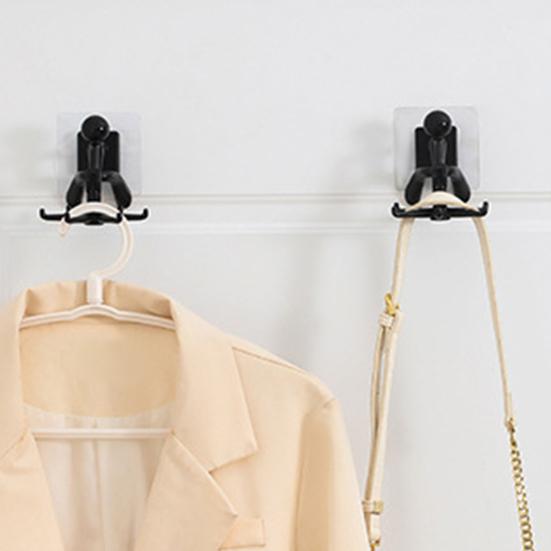 1 комплект подвесного крючка, настенный вращающийся крючок для вешалки с 6 крючками, самоклеящийся крючок для хранения без перфорации для кухни, ванной комнаты