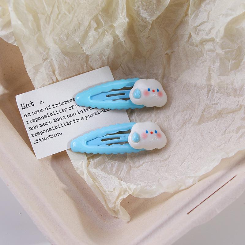 Осенне-зимний милый девчачий набор заколок для волос: Милые мультяшные заколки для челки