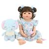 BZDOLL 55 см силиконовая кукла реборн всего тела 22 дюйма реалистичная Bebe новорожденная принцесса для девочек прекрасная игрушка для купания прекрасный подарок на день рождения