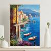 Америка и Европа Путешествия Город Яркий Пейзаж Плакат Средиземноморский Пейзаж Картина Холст для Гостиной Домашний Декор