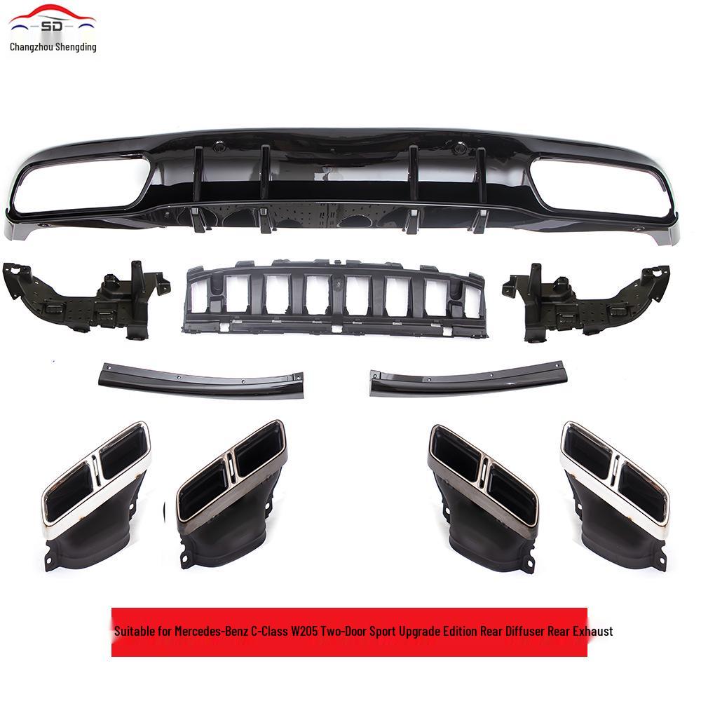 Mercedes-Benz C-Class (15-18) W205 C63 Coupe Rear Diffuser Tailpipe Upgrade