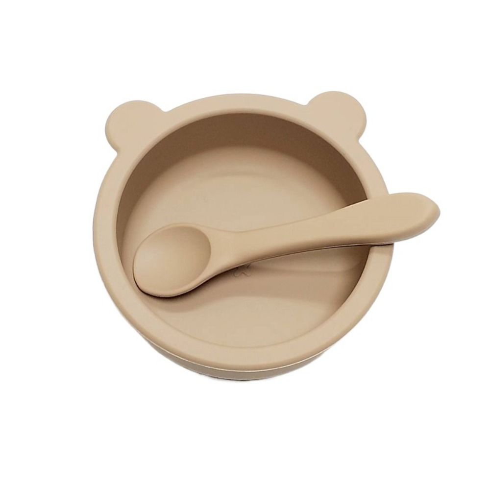 Waterproof Silicone Suction Bowls Flexible Feeding Bowl Set Feeding Tableware Learning To Eat