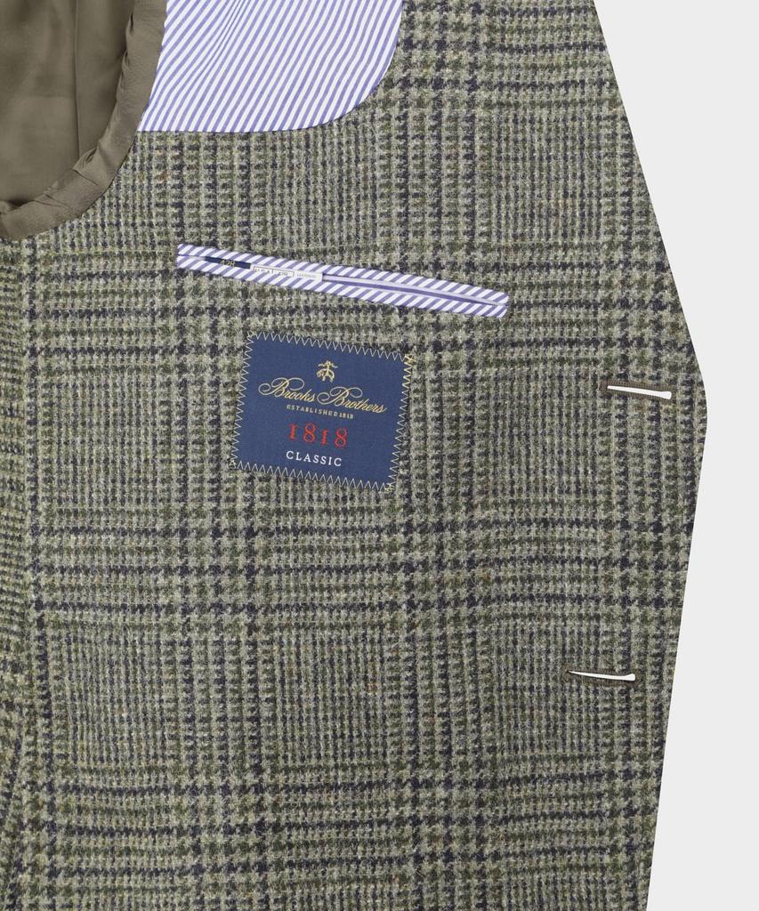 Brooks Brothers Abraham Moon Tweed Check Jacket (Olive) (Bbjsmmf403)