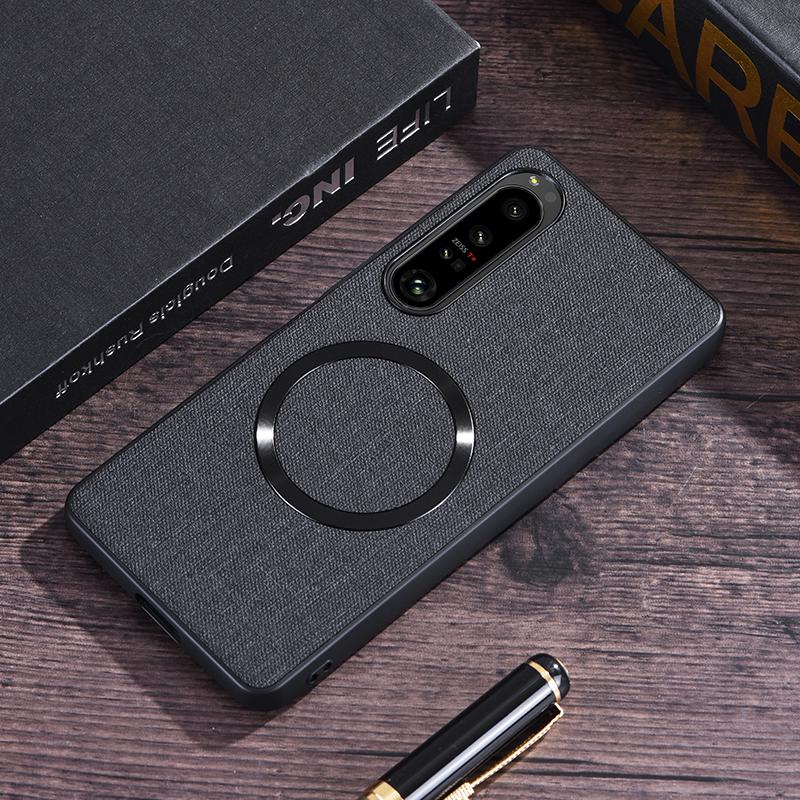 Для Sony Xperia 1 VI 10Vi Чехол Роскошный ПУ Магнитный Беспроводная Зарядка Защитный Задняя Крышка Чехол Для Sony xperia 10 1vi Чехол для Телефона