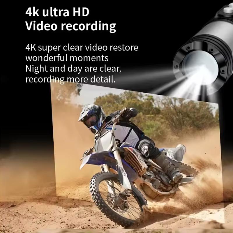 4K Мини Спортивная DV Экшн-камера Фонарик Шлем Full HD 1080P Видео Идеальная Нательная Камера для Велосипеда, Велосипеда, Мотоцикла Видеорегистратор