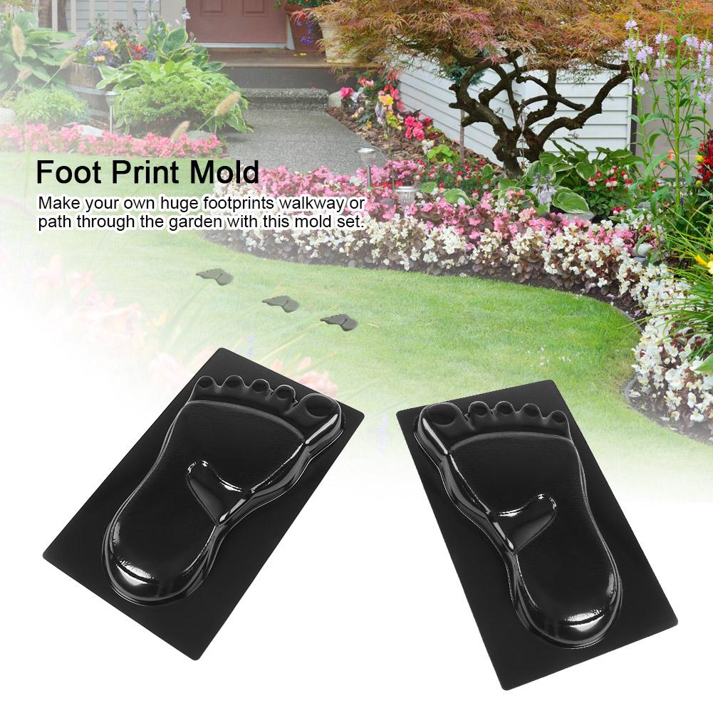 Foot Print Mold , Stone Paving Maker Ph Concrete Reusable mold Garden Mould