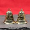 Vintage Brass Handmade Sandalwood Mantra Bell Keychain - Creative Bag Pendant for Men and Women