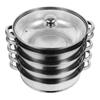 Multi Cooker Steam Pan Boiler Steamer Home Multifunctional Stockpot Practical Kitchen Accessories Stainless Steel Basket
