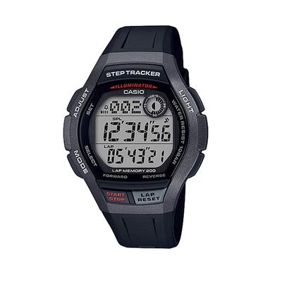 Casio SPORTS GEAR Черные цифровые часы STEP TRACKER с функцией подсчета шагов для и и доступны в и Подходят для и WS-2000H-1A Бег,