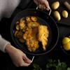Fissler Double Handed Pot 28 см Adamant Сервировочная сковорода Совместима с газом Духовка Безопасна для сервировки Сковорода с покрытием Сделано в Германии Японский черный огонь/IH
