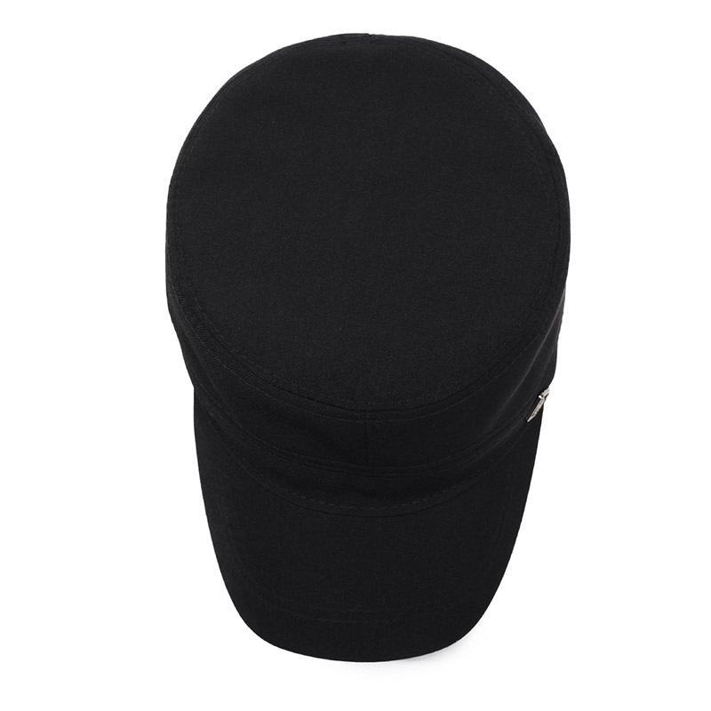 Мужская шляпа весна-осень с плоским верхом, шляпа от солнца, кепка для людей среднего и пожилого возраста