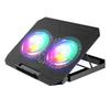 Цветная подсветка Подставка для ноутбука RGB Два вентилятора Держатель для ноутбука Для офиса/дома