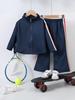 Girls' Spring & Autumn 2025 Sportswear Set: Hoodie Jacket & Flared Pants