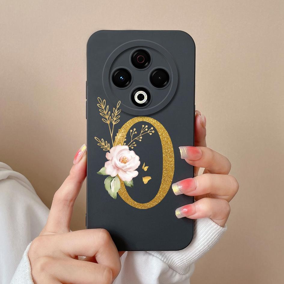 Чехол для Tecno Spark GO 1 2025 Sprak 30 20 Pro 30C Pop 9 Camon 30S Pro 4G 5G популярные цветы AZ буквы мягкий силиконовый противоскользящий чехол для телефона Tecno