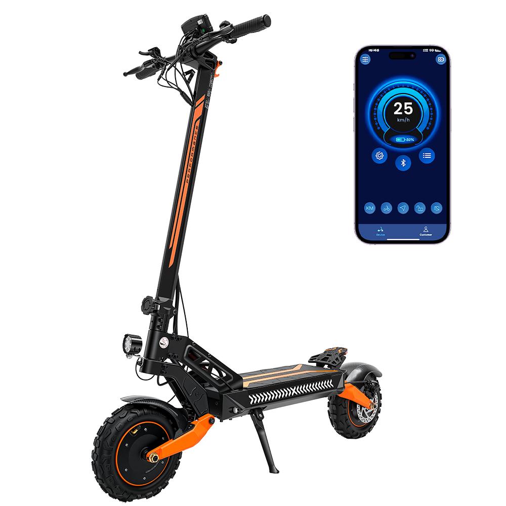 iScooter W12 Adult Electric Scooter Dual Motors 1500W*2 Powerful Engine 52V25AH Battery 11 Inch Off-Road Tires All-Terrain Foldable E-Scooter