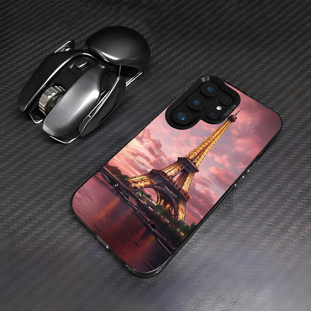 Чехол для телефона Эйфелева башня Париж Для Samsung A25 A33 5G A54 A36 A35 A56 A52 A14 Ударопрочный Цветной Чехол