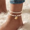 Retro  Beads Anklet for Women Fashion Handmade Shell Butterfly On Foot Bracelet Bohemian Summer Beach Jewelry Gifts