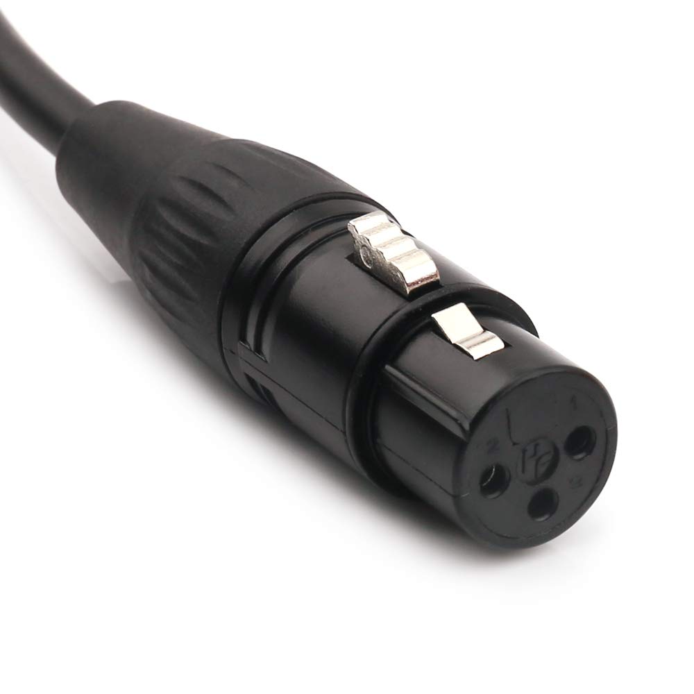 NANYI XLR-F To 3.5mm Mic Cable 0.5m Black