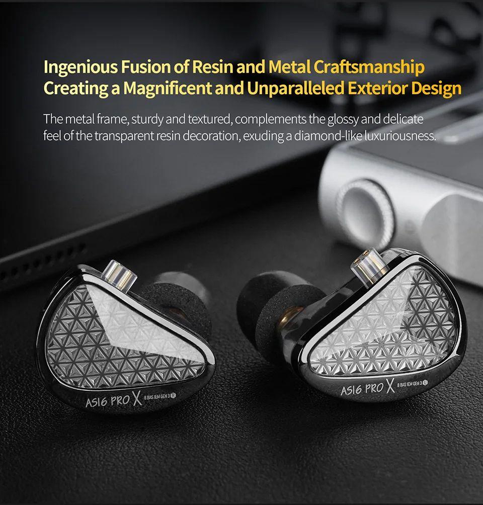 KZ AS16 PRO X Headphones In-ear