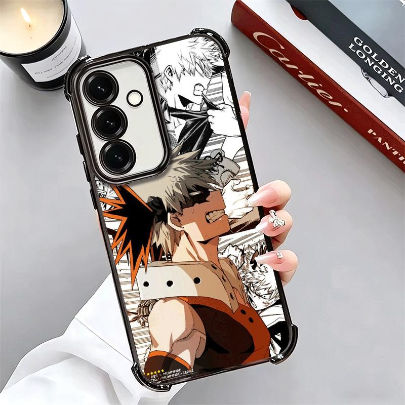 MHA Моя геройская академия Бакуго Кацуки Мягкий чехол для телефона для Samsung A17 A27 A07 A37 A57 A16 A56 A15 A55 A14 A54 A13 A53 A26 A36 A25 A35 A24