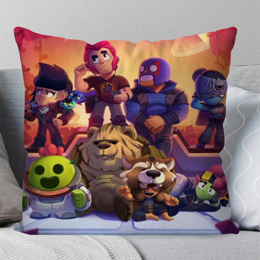 Боевая мобильная игра s-stars игра Наволочка Квадратная подушка Спальня Диван Досуг Комфортная подушка Гостиная Домашнее украшение 40X40