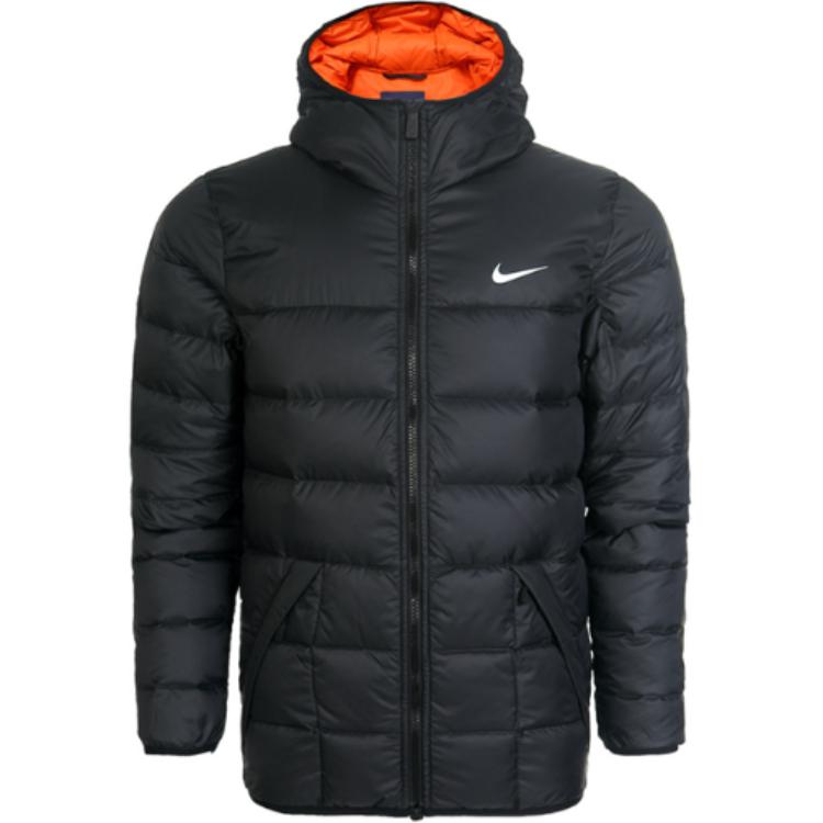 Nike Lifestyle Casual Series Logo Pattern Outdoor Sports Warm Jacket Men Jacket Black 626919-011