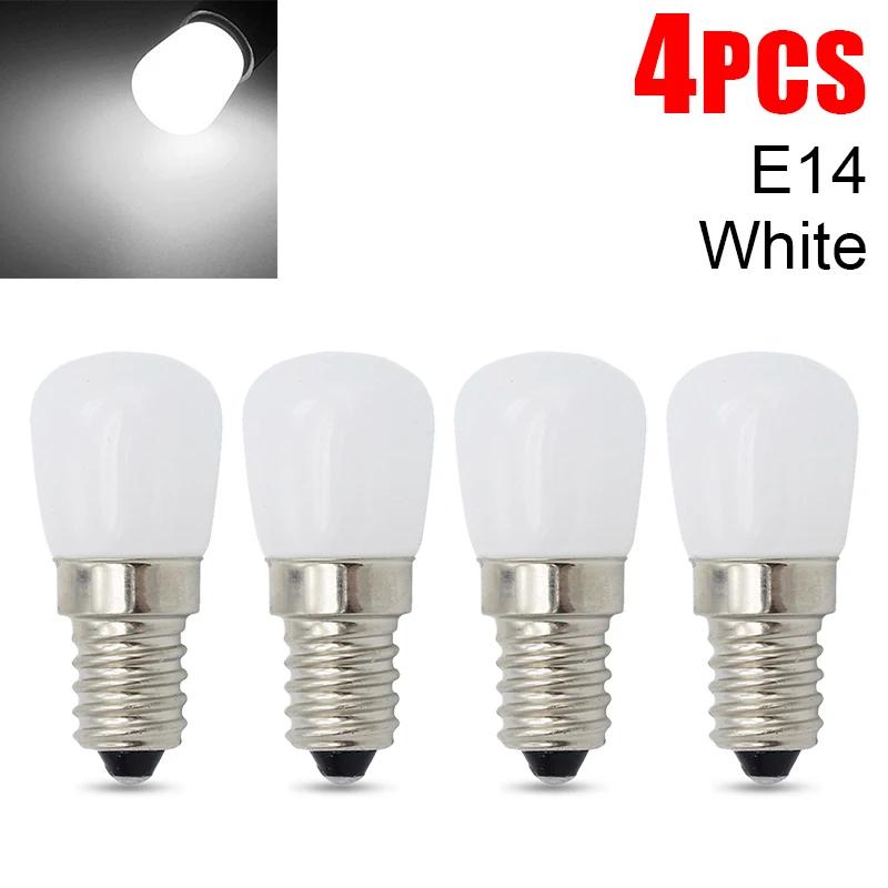 2/4 шт. светодиодная лампочка E12 E14 220 В для холодильника, лампа для витрины холодильника, ночники высокой яркости, люстра для домашнего декора