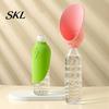 Travel Pet Water Bottle Adapter Dog Adapter, Silicone Foldable Drinking Cup, Portable Feeder, Leak-Proof Dispenser for Standard Bottles Bowl