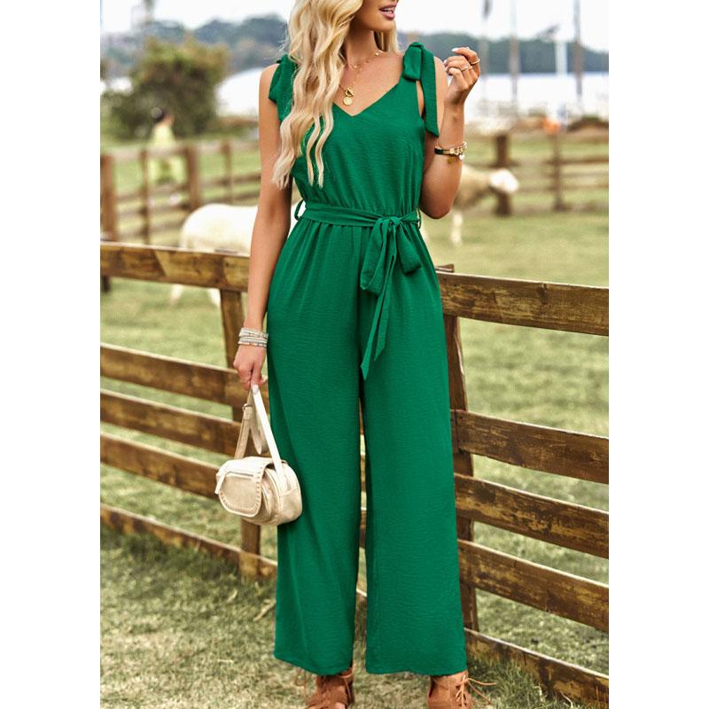 Solid Color Jumpsuit for Women Summer Chic and Elegant Woman Jumpsuit Slim Bodysuit One-piece Pants