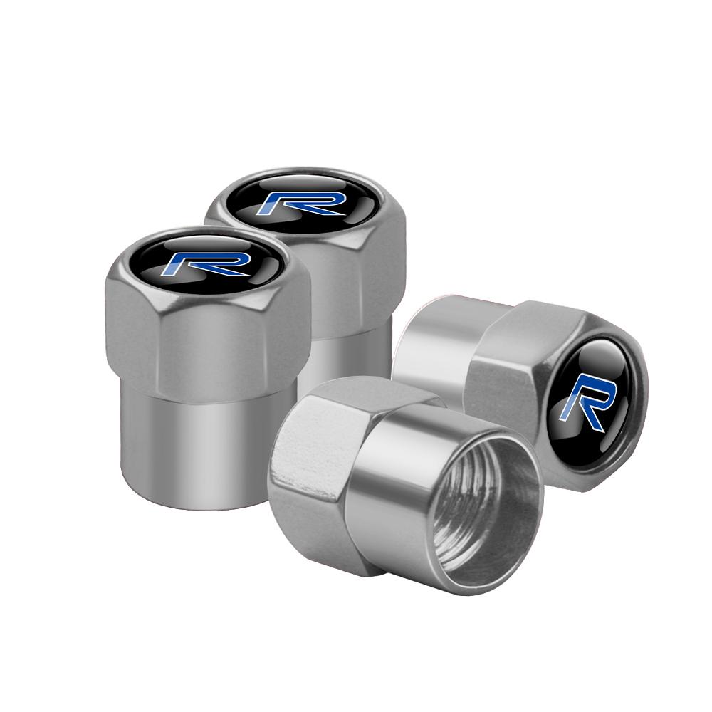 4Pcs Aluminum Alloy Car Wheel Tire Valve Caps Stem Cover For Volvo Rdesign XC60 XC90 XC40 V50 V60 V40 EX30 S60 C30 V70 S90 AWD