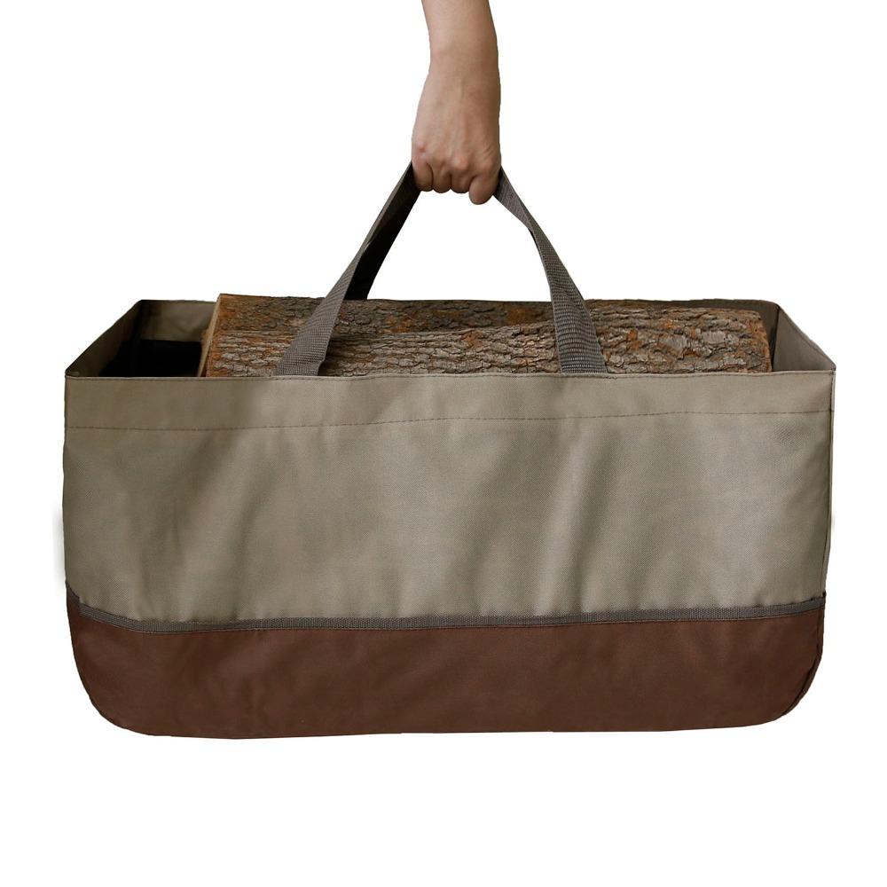 Large Capacity Firewood Log Carrier Durable Log Carrier Tote Fire Wood Holder Bag Outdoor Camping