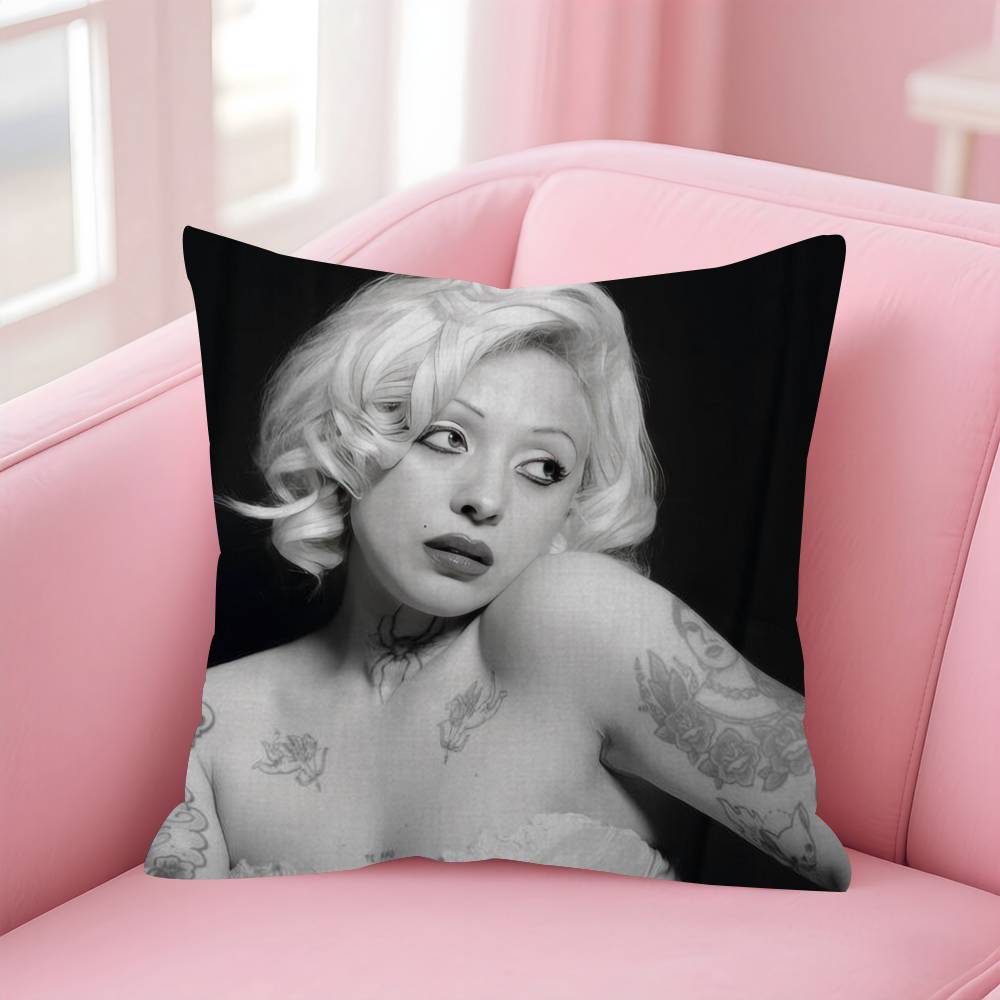 Singer MMon Laferte Music  Cushion Cover Car Throw Pillow Case For Sofa Car Christmas Gift 40x40cm 45x45cm