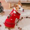 New Christmas Elk Corgi Small and Medium-sized Dog Dog Two-legged Sweater Scarf Set Chinese New Year Pet Dog Clothes