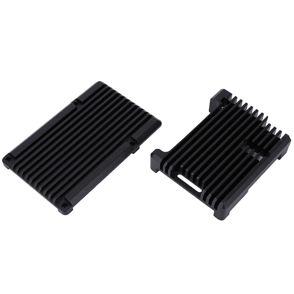 Motherboard Shell Box Black Aluminium Alloy Fit for RaspberryPi 3 Model B 2b3b+