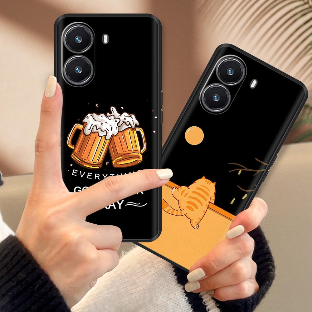 Чехол для Xiaomi Poco X7 Pro 5G Задняя крышка Милый Мультяшный Расписной Мягкий Силикон Fundas Для Xiaomi PocoX7 Pro Ударопрочный Телефон Coque