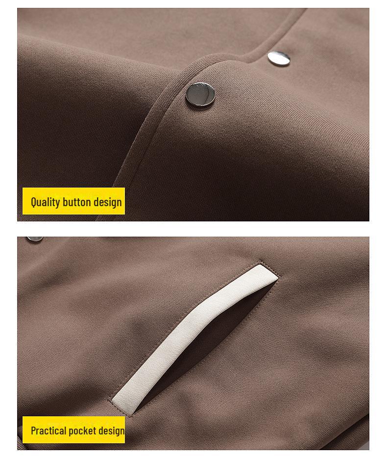 Осень 2024 Мужская свободная бейсбольная куртка: Модный бренд для подростков и студентов, универсальный повседневный стиль.