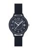 Watch TEA SPOON Rubber Watch with Date BK Black [Follow] N03523S-1 Women's