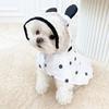 Waterproof Puppy Rain Cape Adjustable Wave Point Design Bear Ears Raincoat Lightweight Polyester Cape Raincoat