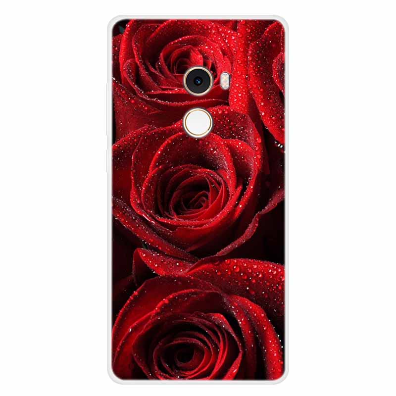 For Xiaomi Mix 2 Case Luxury Soft Silicone Back Cover Case For Xiaomi Mi Mix2 MDE5 Coque TPU Cartoon Bumper Funda Cute Shell