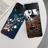 Halloween Wizard Hat Horror Fun Phone Case For Samsung Z Flip 7 6 5G Galaxy Z Flip 5 4 3 Black Hard Cell Cover Luxury PC Shell