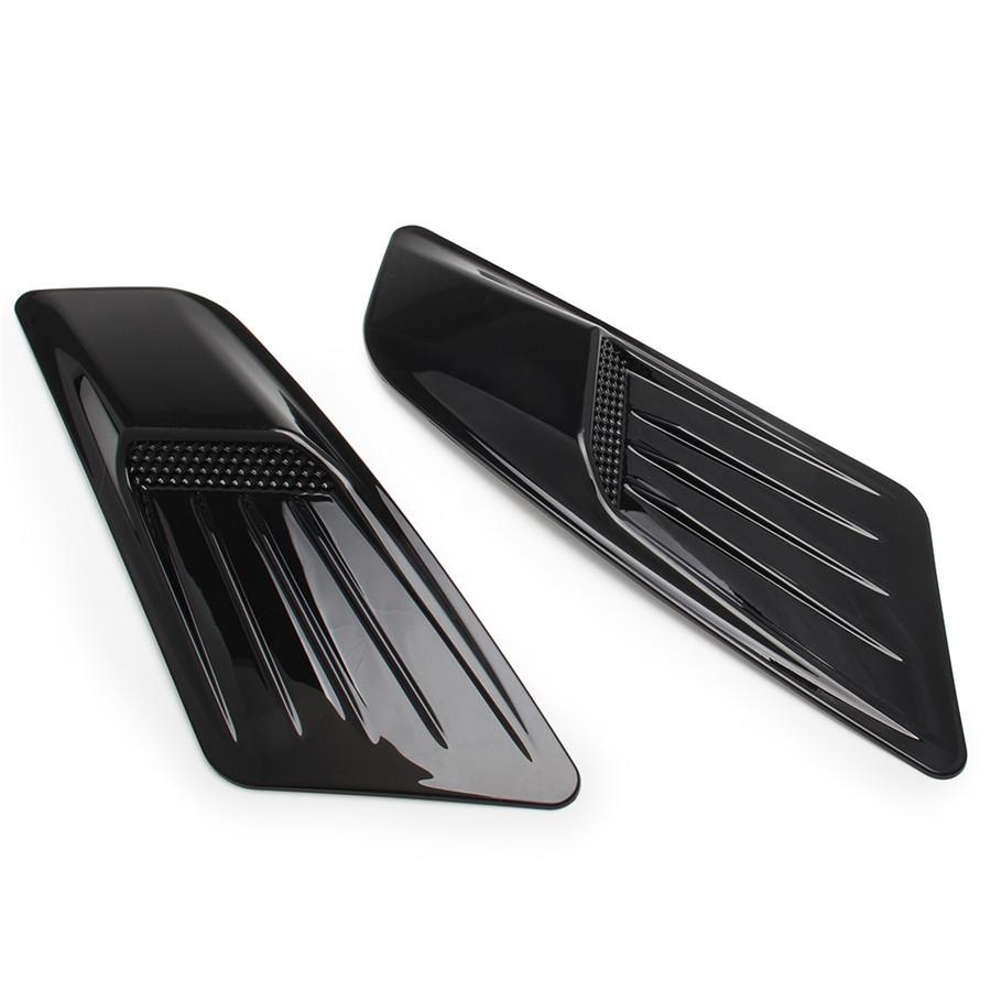 2x Car Air Flow Intake Hood Vent Bonnet Cover For Ford Mustang 2015-2017