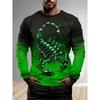 Men's Fashion Sports Outdoor Poison Scorpion Digital Printing Pattern
