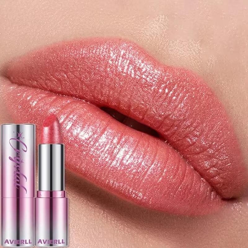 14Color Metallic Violet Lipstick Polarizing Pigment Diamond Glitter Lipgloss Waterproof Lasting Gold Pearl Shine Sexy Lip Makeup