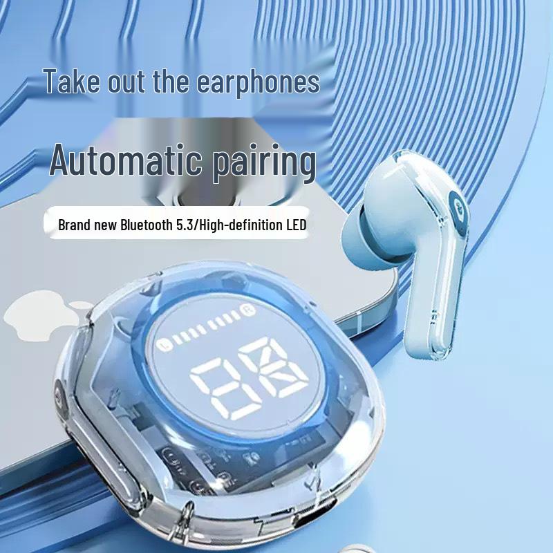 Прозрачные Bluetooth-наушники Air31, 2-е поколение, вкладыши, беспроводные TWS с цифровым дисплеем
