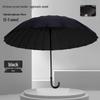 Extra Large Double Layer Men's Umbrella - 24 Bone, Long Handle, Reinforced, Thickened, Wind & Rain Resistant.