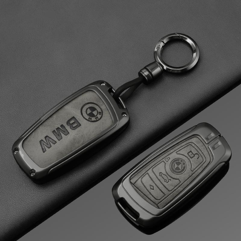 AXNX2 Fashion Zinc Alloy Car Key Case Cover Holder For BMW F30 F20 F10 F18 F22 F01 X3 X4 F06 F02 M3 M5 Protector Keychain Accessories