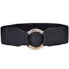 Elastic Women's Dresses Belts High Quality Stretch Wide Belt Corset Women Waist Belts Trend Gold Circle Buckle Waistband DT072