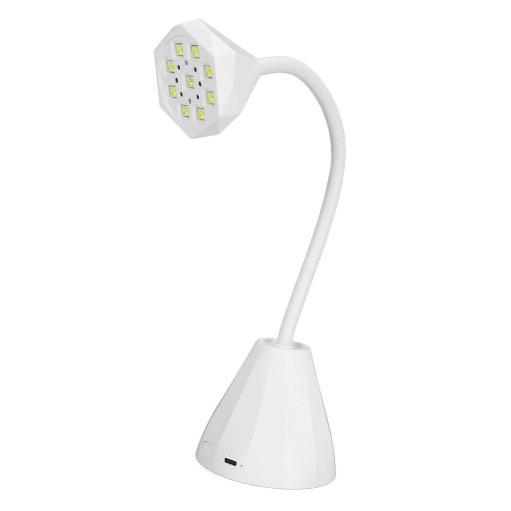 Лампа для ногтей на гибкой стойке, 27 Вт, с 9 чипами лампы, гибкая перезаряжаемая УФ-гелевая сушилка для ногтей, лампа на гибкой стойке