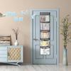 5 Pocket Hanging Storage Organizer for Towels Toiletries Door Over Cabinet Organizer Wall Mount Closet Storage Bag with Hooks