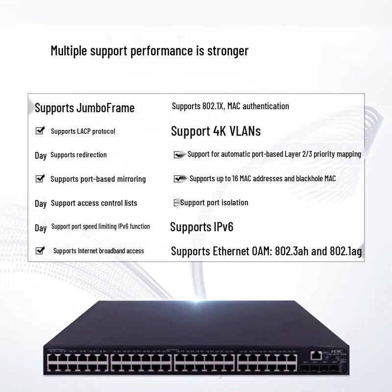 H3C S5130S-52S-PWR-EI-AC Enterprise PoE Gigabit Switch